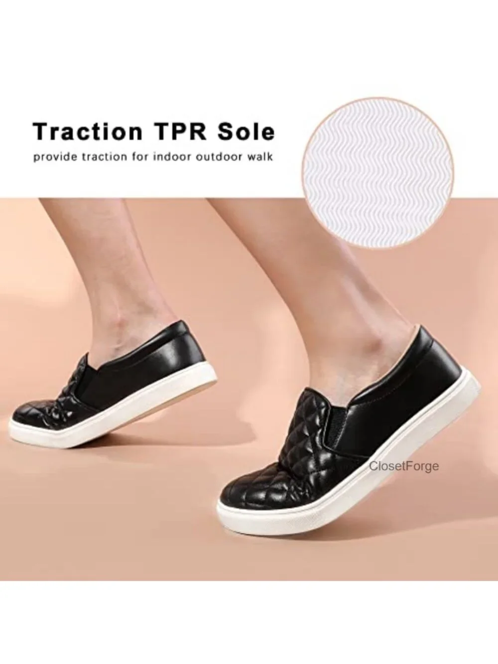 Women's Slip On Memory Foam Loafers Breathable Casual Shoes